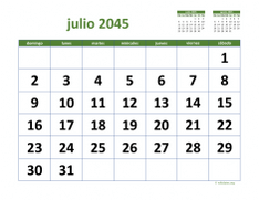 calendario julio 2045 03