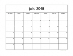 calendario julio 2045 05