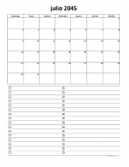 calendario julio 2045 07
