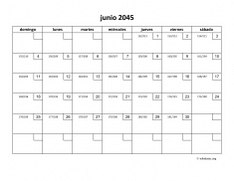 calendario junio 2045 01