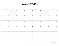 calendario mayo 2045 04