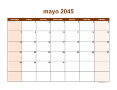 calendario mayo 2045 06