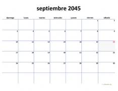 calendario septiembre 2045 04