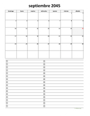 calendario septiembre 2045 07