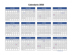 Calendario de México del 2050 04