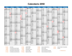 Calendario de México del 2050 08