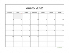 calendario mensual 2052 05