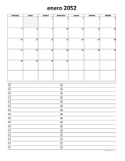 calendario mensual 2052 07