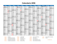 Calendario de México del 2056 08
