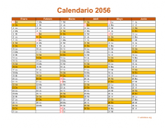 Calendario de México del 2056 09