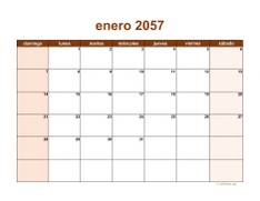 calendario mensual 2057 06