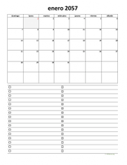 calendario mensual 2057 07