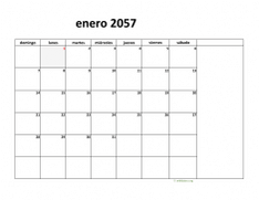 calendario mensual 2057 08