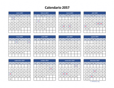 Calendario de México del 2057 04