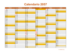Calendario de México del 2057 09