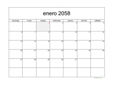calendario mensual 2058 05
