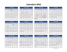 Calendario de México del 2059 04