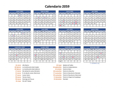 Calendario de México del 2059 05