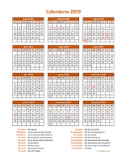 Calendario de México del 2059 07