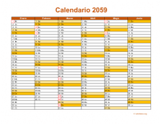 Calendario de México del 2059 09