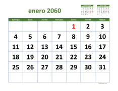 calendario mensual 2060 03