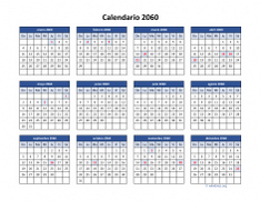 Calendario de México del 2060 04