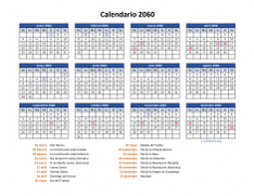 Calendario de México del 2060 05