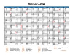 Calendario de México del 2060 08