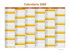 Calendario de México del 2060 09