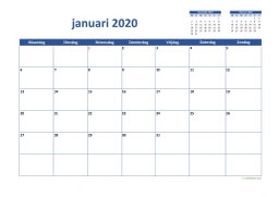 Maandkalender 2020 Niederlande 02