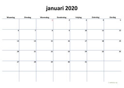 Maandkalender 2020 Niederlande 04