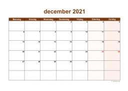 Kalender December 2021 Niederlande 06