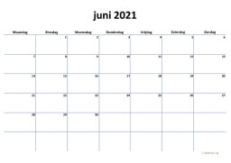 Kalender Juni 2021 Niederlande 04