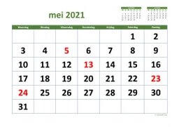 Kalender Mei 2021 Niederlande 03