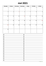 Kalender Mei 2021 Niederlande 07