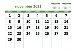 Kalender November 2021 Niederlande 03