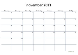 Kalender November 2021 Niederlande 04