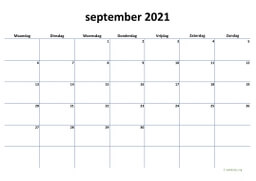 Kalender September 2021 Niederlande 04