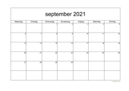 Kalender September 2021 Niederlande 05