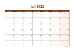 Kalender Juli 2022 Niederlande 06