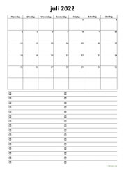 Kalender Juli 2022 Niederlande 07