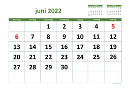 Kalender Juni 2022 Niederlande 03