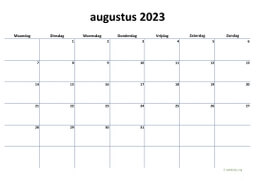 Kalender Augustus 2023 Niederlande 04