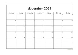 Kalender December 2023 Niederlande 05