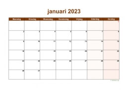 Kalender Januari 2023 Niederlande 06