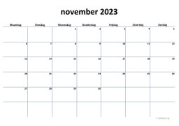 Kalender November 2023 Niederlande 04