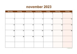 Kalender November 2023 Niederlande 06