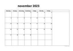 Kalender November 2023 Niederlande 08