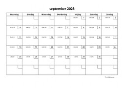 Kalender September 2023 Niederlande 01