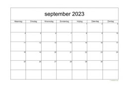 Kalender September 2023 Niederlande 05